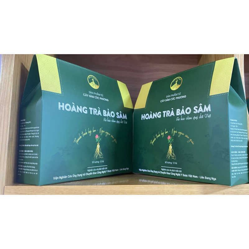 Hoàng trà Bảo sâm; Trà sâm Cúc phương ( 12 túi lọc)