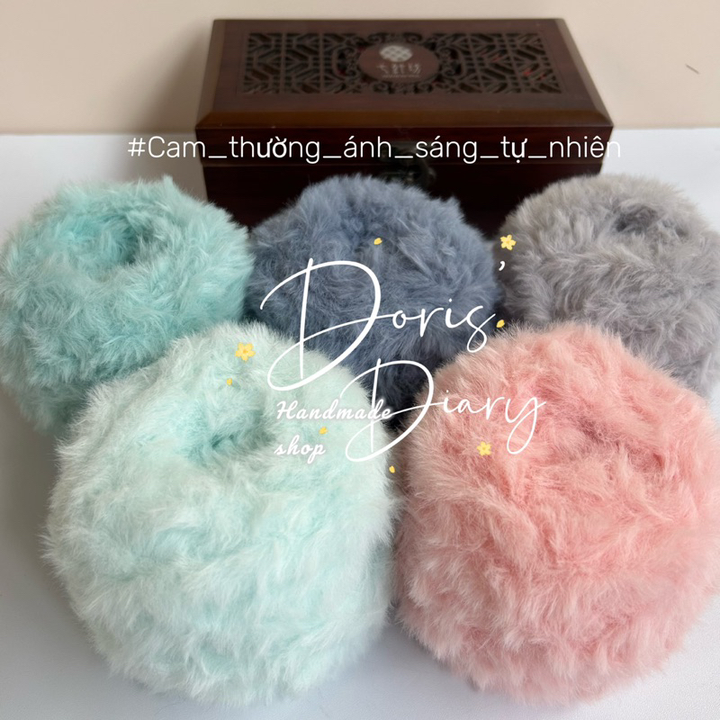 Len lông thỏ, dùng móc đồ thu đông giữ ấm tốt, len mịn mướt