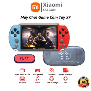 Máy Chơi Game Cầm Tay X7 Plus 4.3 Inch Gồm 800 Trò Chơi, Âm Thanh Hình Ảnh Sống Động, Đầy Đủ Phụ Kiện