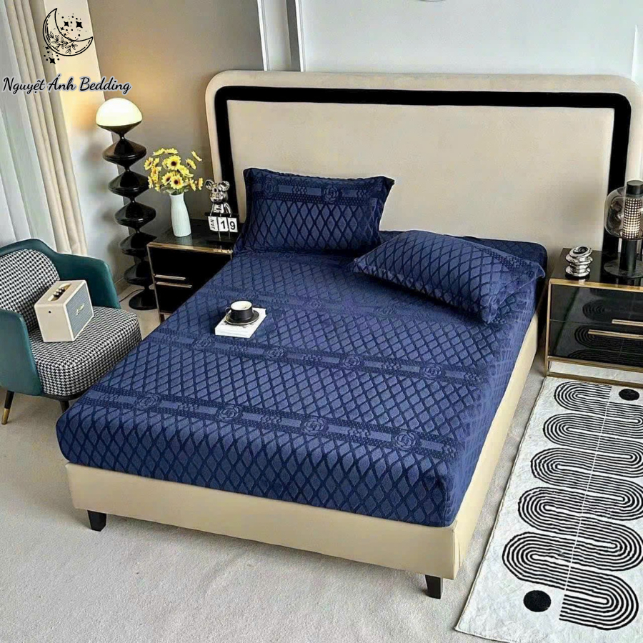 Combo 3 Món Ga Gối Coco Nỉ Nhung Ấm Mịn Mẫu Mới Đa Dạng |Ga Gối Coco Miễn Phí Bo Chun Kích Kích Cỡ m