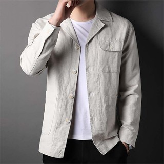 Áo khoác nam thời trang phong cách Hàn cổ vest form rộng lịch lãm sang trọng T9