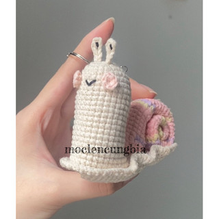 Móc khoá len hình con ốc 🐌