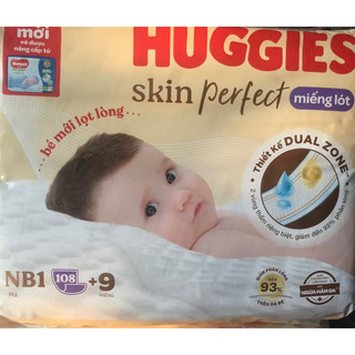 Hcm - dùng kèm tã vải tam giác - mẫu mới tặng 9 miếng - miếng lót sơ sinh huggies nb1 108 miếng- huggies newborn 1 108