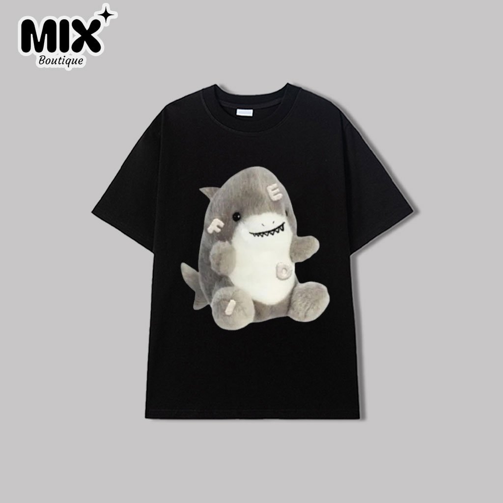 Áo thun cá mập Baby Shark, Áo phông ulzzang in hình BABY SHARK mẫu mới cute, Chất thung co dãn 4 chi