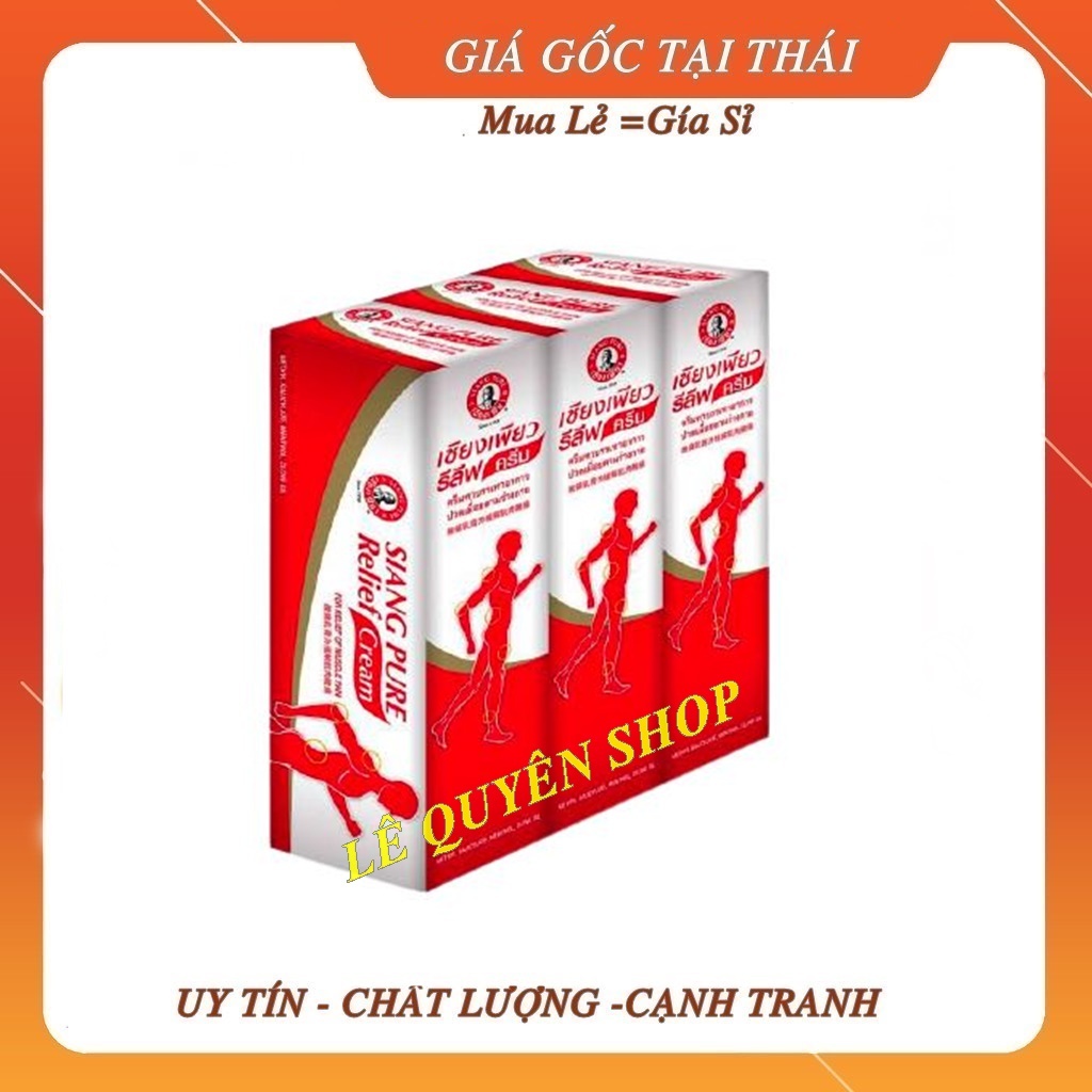 [COMBO] 3 Chai Dầu Nóng Xoa Bóp Siang Pure Relief Cream Thái Lan 30gr