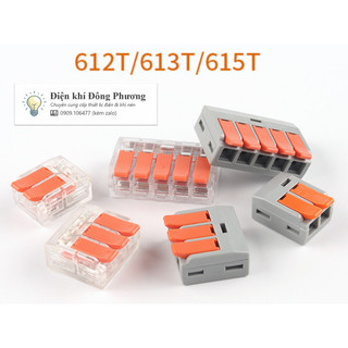Cút nối dây điện nhanh KV775 loại trong suốt 2 cổng; 3 cổng và 5 cổng.