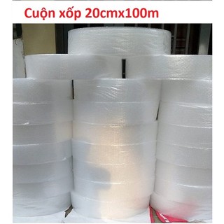 Cuộn xốp 20CM x 100M nguyên cuộn Màng xốp hơi,xốp nổ,bong bóng khí gói hàng tiện dụng