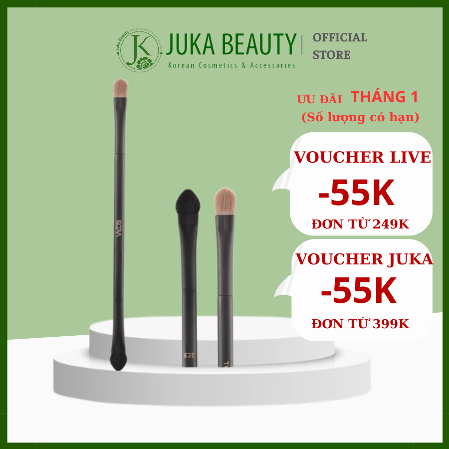 Cọ Phấn Mắt 2 Đầu Vacosi Shader Dual Brush - E2E