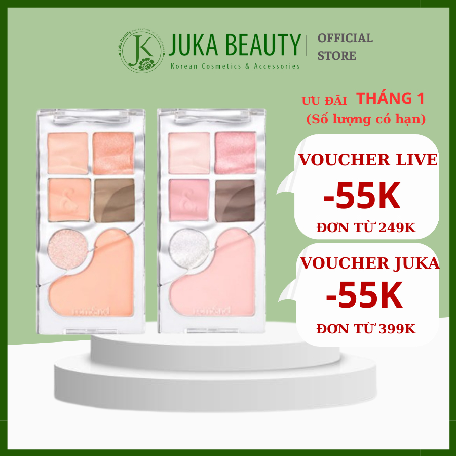 Bảng phấn mắt & má hồng R.M Bare Layer Palette