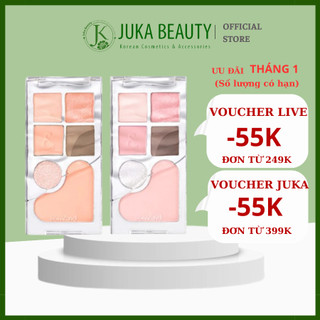 Bảng phấn mắt & má hồng Romand Bare Layer Palette