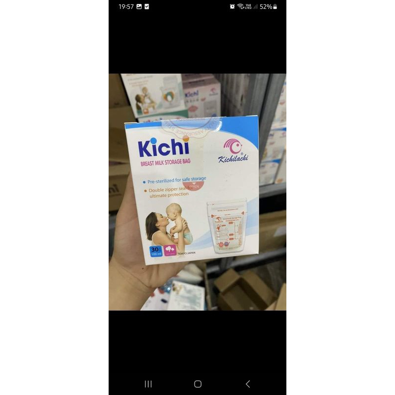túi trữ sữa kichi 100ml