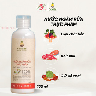 Nước ngâm rửa thực phẩm Fuwa3e 100ml - dung dịch Enzyme giúp khử mùi tanh cá, loại bỏ chất hóa, khử độc hoa quả,…
