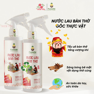 Nước lau bàn thờ Fuwa3e làm sạch vết hoen rỉ, sáng bóng bề mặt lư đồng,bát hương, giúp tẩy uế bàn thờ, an toàn da tay