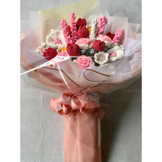 Bó Hoa Tulip len handmade