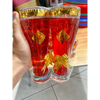 Đèn cầy Ly Màu Đỏ.