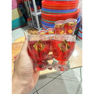 Đèn cầy Ly Màu Đỏ.