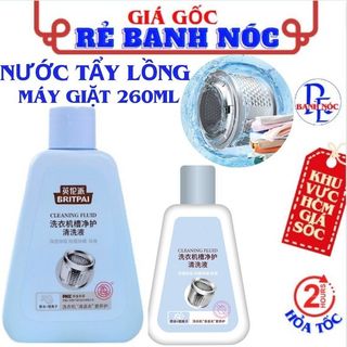 Nước Vệ Sinh Lồng Máy Giặt, Làm Sạch Cặn Bẩn Lồng Giặt 260ml Khử Mùi, Diệt Khuẩn - Nước Tẩy Lồng Máy Giặt Công Nghệ Nhật
