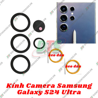 Kính camera Samsung S24 Ultra kèm keo dán
