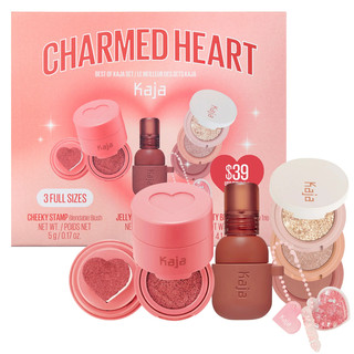 🔥 hot - fullset 🔥 bộ trang điểm kaja charmed heart face set