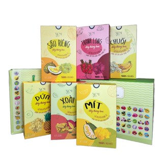 Hộp Quà 6 Trái Cây Sấy Thăng Hoa NCM (Sầu Riêng, Dứa, Xoài, Chuối, Mít, Thanh Long)