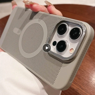 Ốp lưng lưới tản nhiệt iPhone 15 Pro/ 15 Pro Max/ 14 Pro/ 14 Pro Max/ 13 Pro Max/12 Pro Max, hỗ trợ sạc không dây Likgus