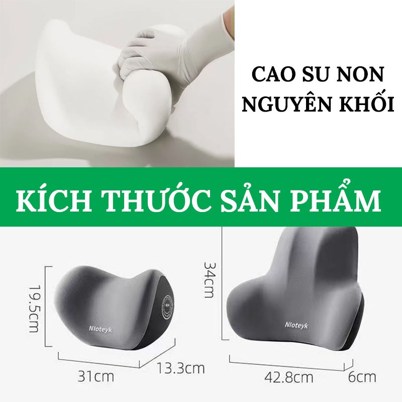 Gối Tựa Đầu Và Lưng Ô Tô CARZONE Bằng Cao Su Non Mềm Mại, Êm Ái Chống Đau Mỏi Khi Đi Xe | BigBuy360 - bigbuy360.vn