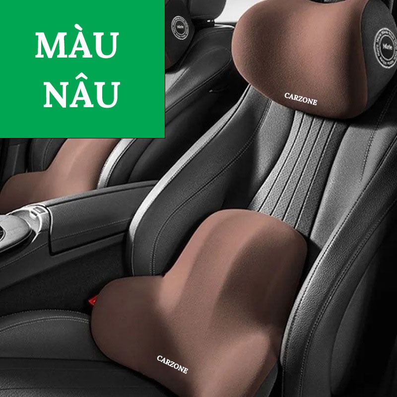 Gối Tựa Đầu Và Lưng Ô Tô CARZONE Bằng Cao Su Non Mềm Mại, Êm Ái Chống Đau Mỏi Khi Đi Xe | BigBuy360 - bigbuy360.vn