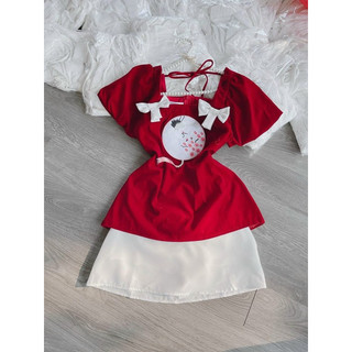 (SHOP NÀNG BÉO BIGSIZE 50KG ĐẾN 90KG) set áo logo phối váy ngắn