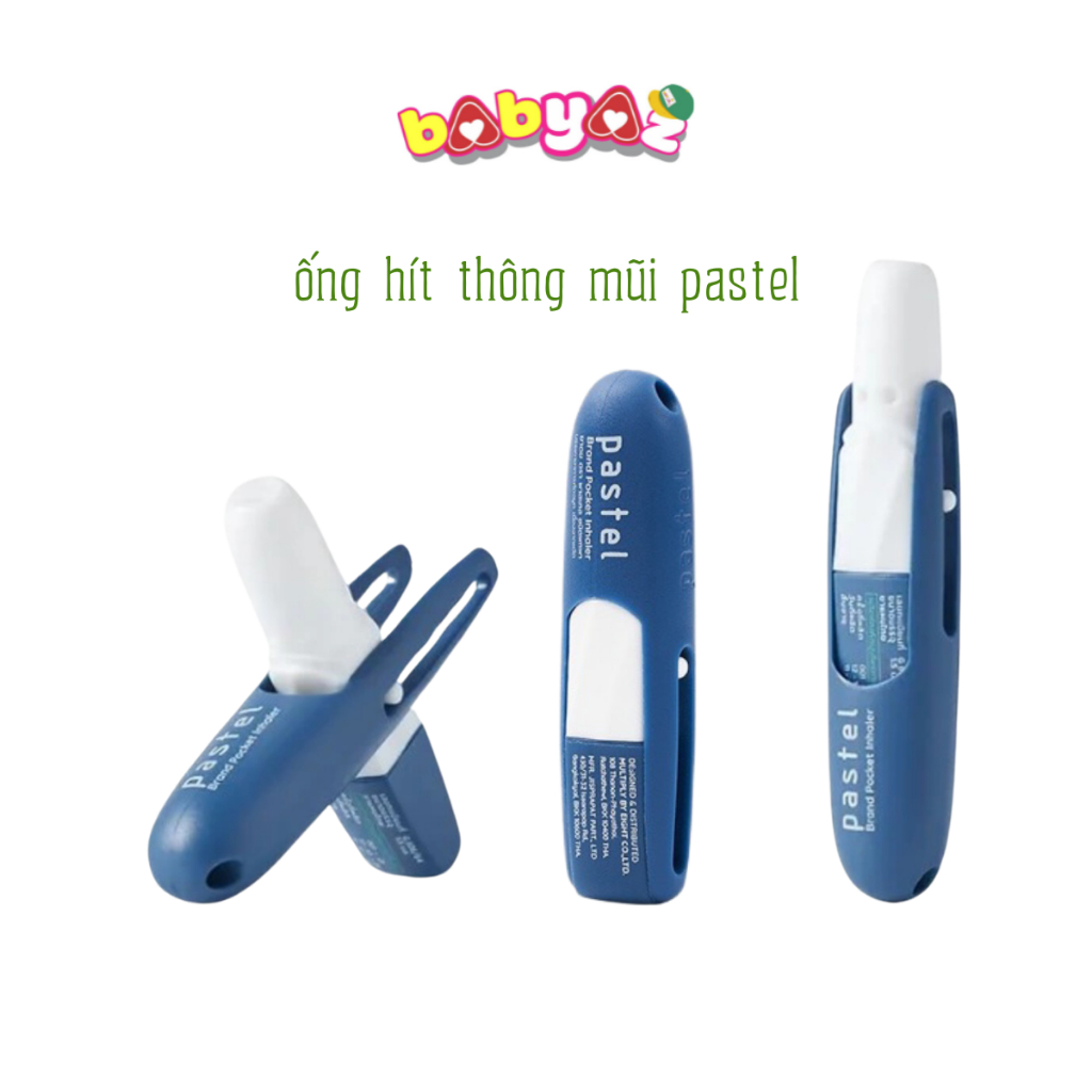 Ống Hít Mũi Pastel Ống Hít Thông Mũi Thái Lan 2 Đầu