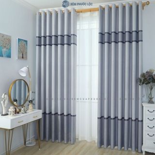 Rèm Cửa Sổ Cửa Chính Phong Cách Minimalist - Rèm Cửa Kẻ Sọc Ngang Đẹp Trang Nhã Hiện Đại