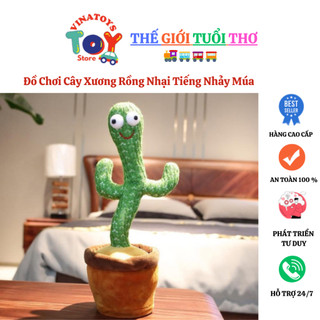 Đồ Chơi Cây Xương Rồng Nhại Tiếng Nhảy Múa VINATOYS, Có Nhiều Bài Hát Vui Nhộn Lắc Lư, Pin Trâu