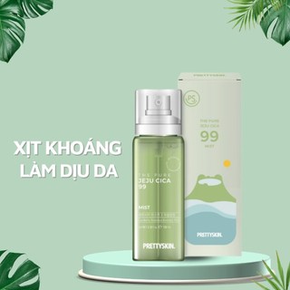 Xịt khoáng rau má Petty Skin the pure jeju cica 99 mist (100ml)