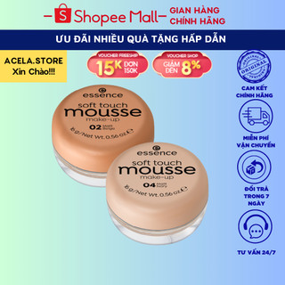 Phấn tươi Essence Soft Touch Mousse Makeup Đức che khuyết điểm chất kem mỏng nhẹ tự nhiên- 16g
