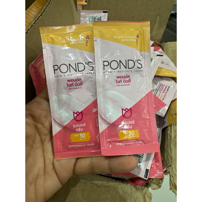 kem dưỡng trắng da ban ngày pond spf30 PA+++ gói 6g