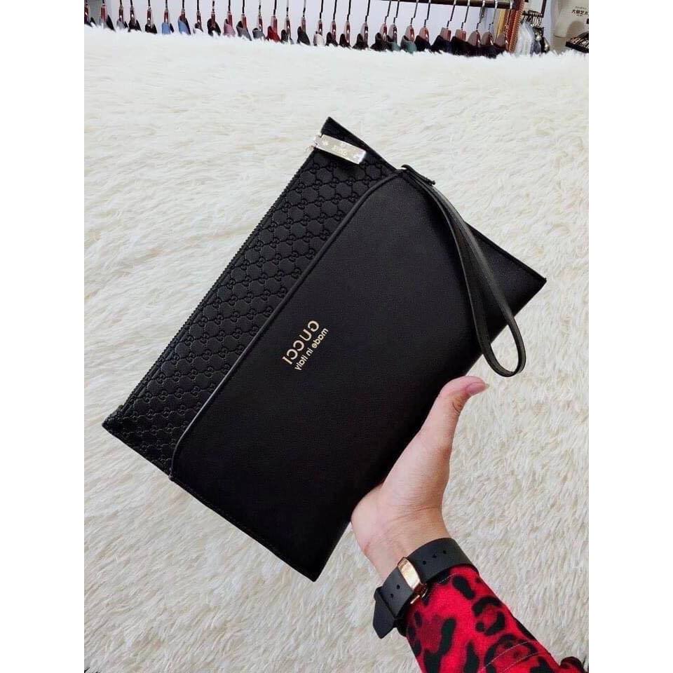 Túi ví cầm tay nam nữ có kèm quai móc cầm tay thời trang M02 (Vip)