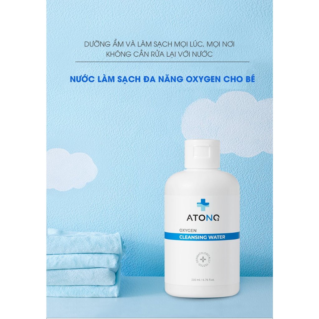 NƯỚC LÀM SẠCH  ĐA NĂNG OXYGEN  ATONO2 CHO BÉ