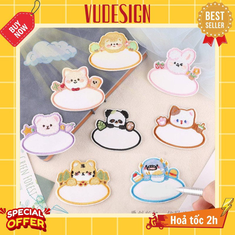 Sticker Vải, Sticker Ủi Thêu Quần Áo, Balo Bảng Tên Đi Học Cho Bé, Tự Viết Tên Tuỳ Ý Mẫu Giáo Mầm No