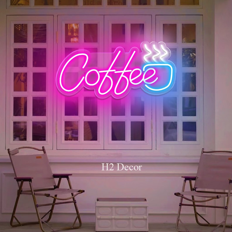 Đèn Led Neon Decor Trang Trí Quán Cà Phê Siêu Đẹp