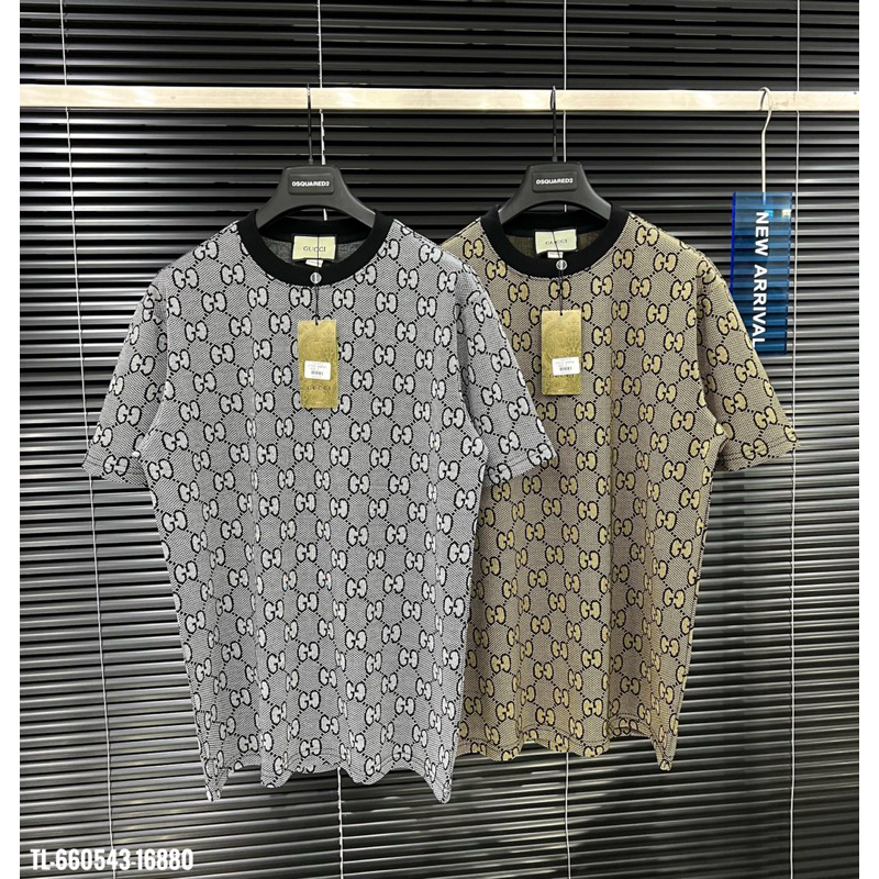 🔥Hot🔥Áo thun Gucci họa tiết GC thiết kế hot trend Nam nữ New 2024