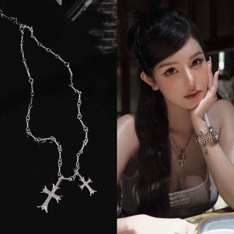 vòng cổ chorme heart sang trọng đi tiệc, đi chơi