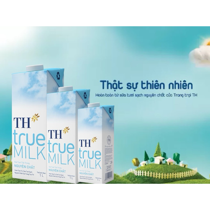 SỮA TH TRUE MILK KHÔNG ĐƯỜNG 1L