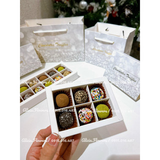 Socola truffles làm quà tặng valentine/ kèm túi + thiệp