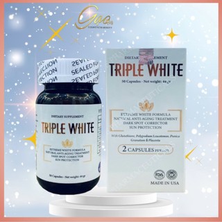 Tripple White Viên Uống Trắng Da, Chống Nắng, Giảm Thâm Nám, Chống Lão Hoá của Mỹ - Viên Uống Glutathion