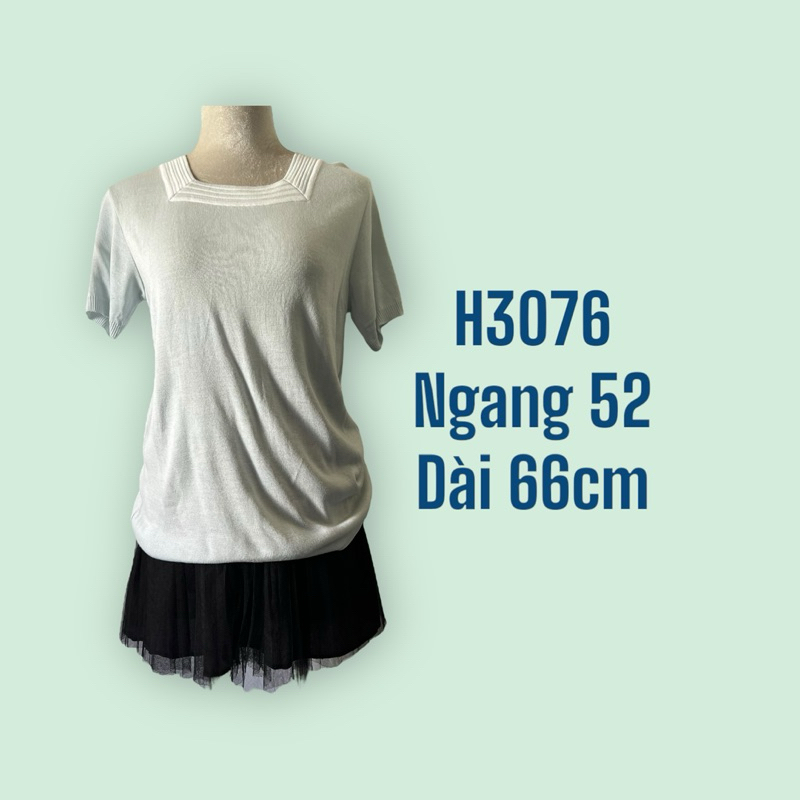 H3076 Áo thun len si nhật 2hand