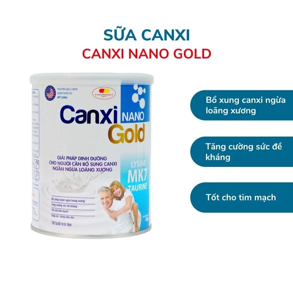 Sữa Cho Người Lớn Sữa Cho Người Lớn Tuổi Bổ Sung CanXi CanXi Nano Gold Chính Hãng