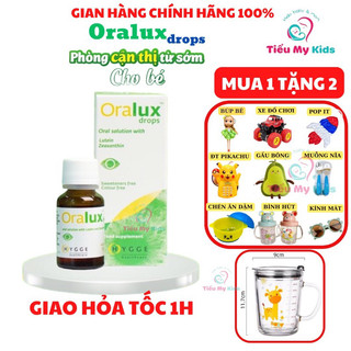 [Mua 1 Tặng 2] Siro bổ mắt Oralux phòng cận thị cho bé, bảo vệ mắt khỏi ánh sáng xanh lọ 10ml + quà