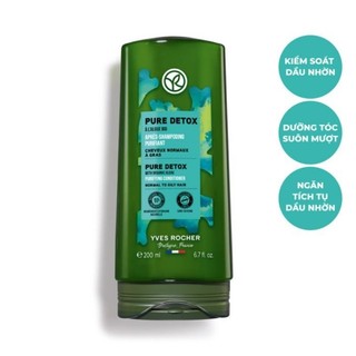 Mẫu mới Dầu Xả Chăm Sóc Tóc Thanh Lọc giảm tiết dầu Yves Rocher 200ml