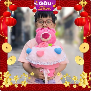   Kèm túi đèn thiệp  Bó Hoa Gấu Bông Hoa Hồng Tặng Người Yêu Bạn Bè 2 trong 1 
