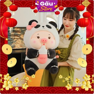 Gấu bông Heo cosplay Gấu trúc , Heo lotso mềm mịn siêu dễ thương tặng sinh nhật, tặng người thân