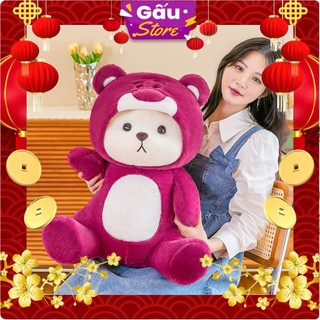 Gấu Bông Lena Đội Nón Gấu Dâu Siêu Mềm Mịn Ôm Cực Thích
